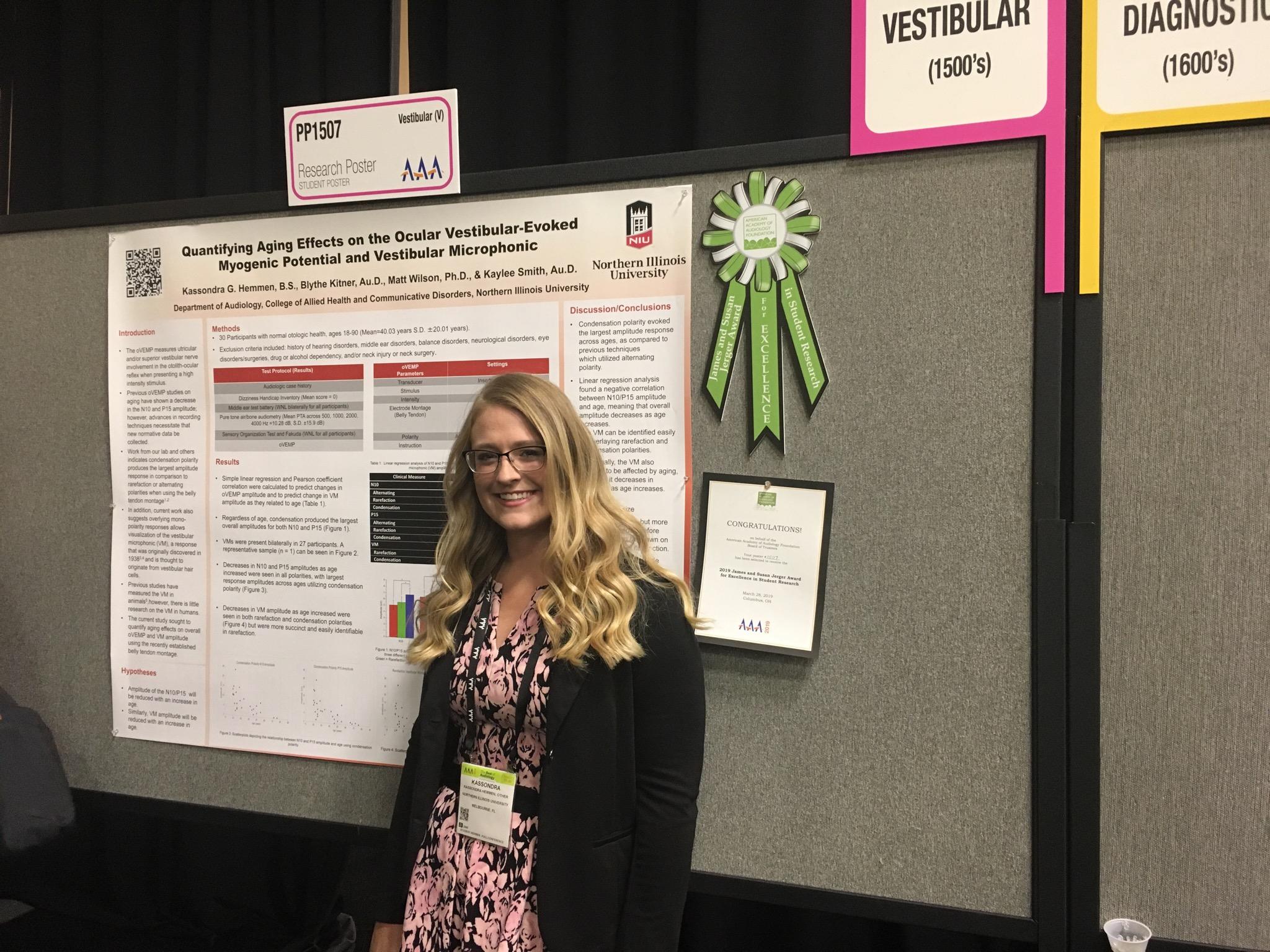 Audiology Student Wins Coveted Research Award College Of Health And 